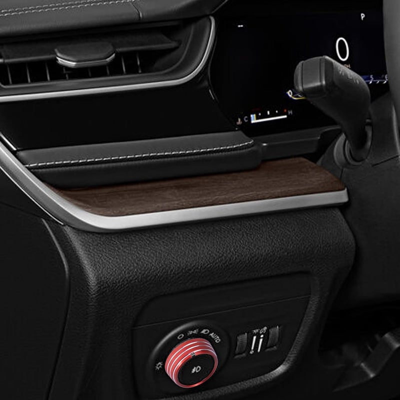 HDUFC for Jeep 2022-2025 Grand Cherokee/Grand Cherokee 4xe/Grand Cherokee L car Interior 6-Piece Set, Shift Switch, air Conditioning Adjustment, Headlight Switch knob, Start Button Cover/Ring (red) - Image 3